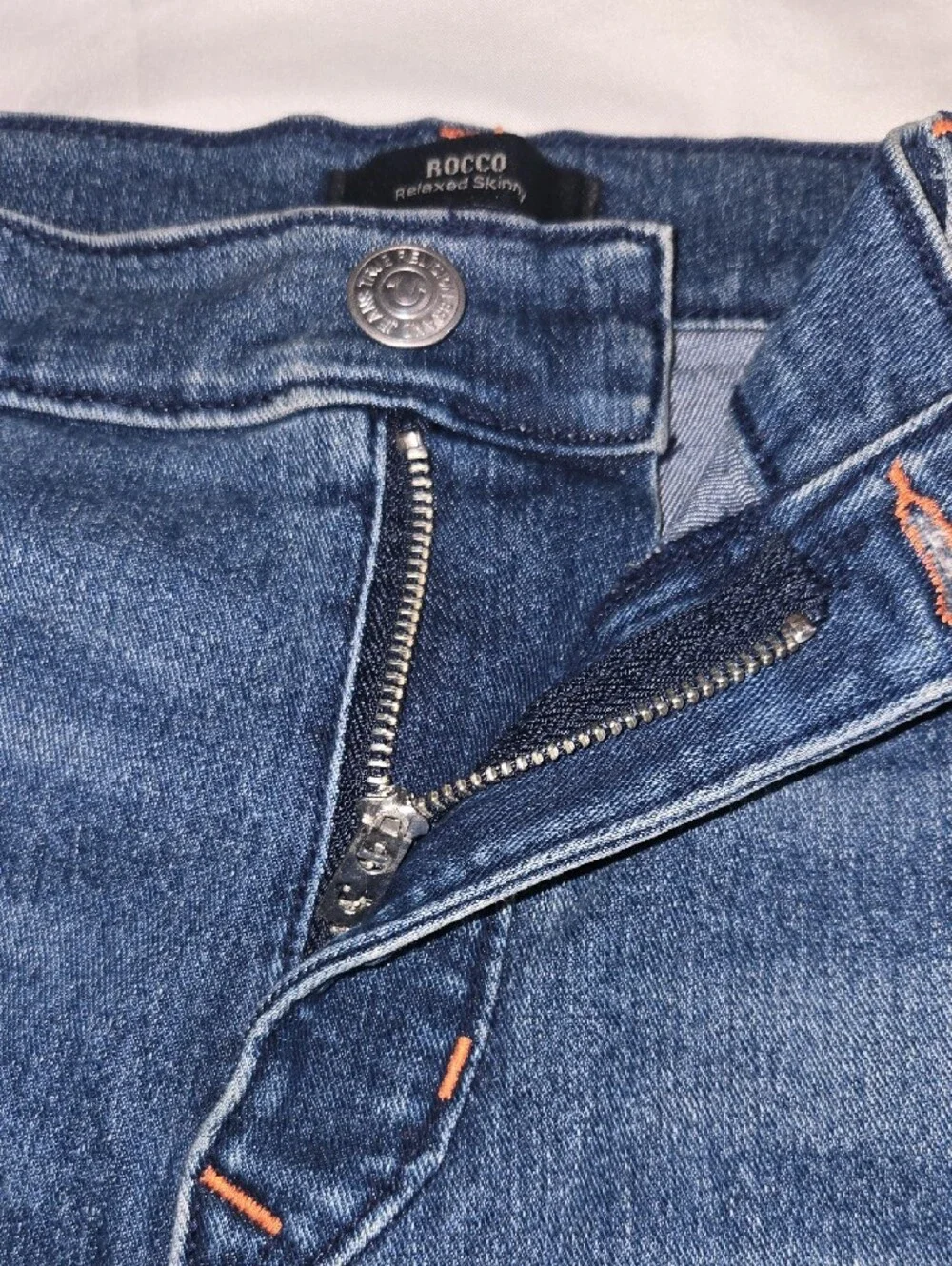True Religion Dark Blue Skinny Biker Jeans